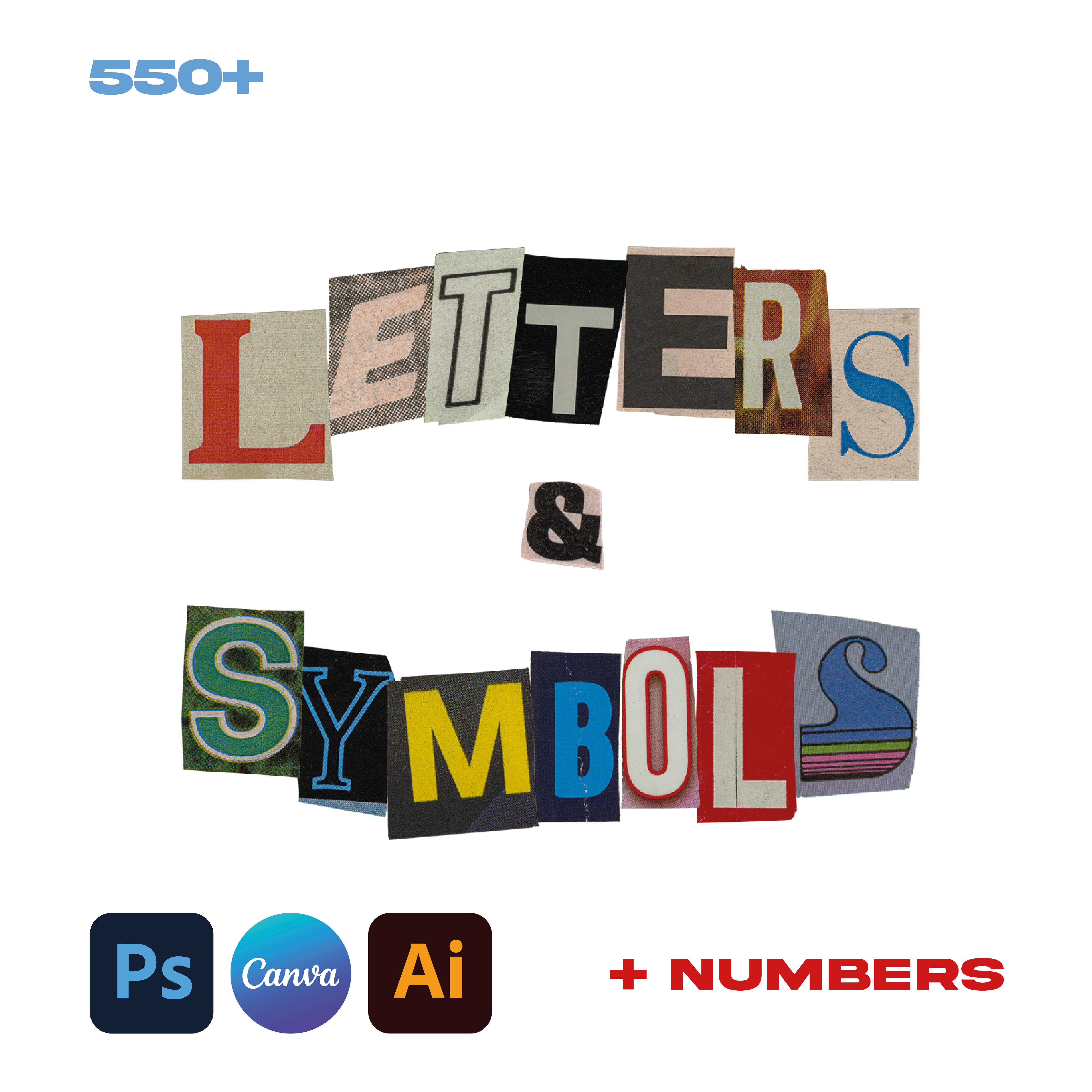 Symbols, Numbers & Letters